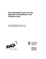 API 751 - Provide Digital Specification Standards